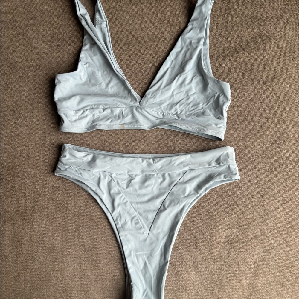Riot Swim Light Blue Bikini Set | size M (read description)